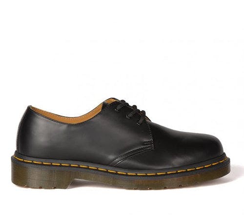 Picture of DR MARTENS | 1461 DMC 3-EYE SHOE | BLACK SMOOTH