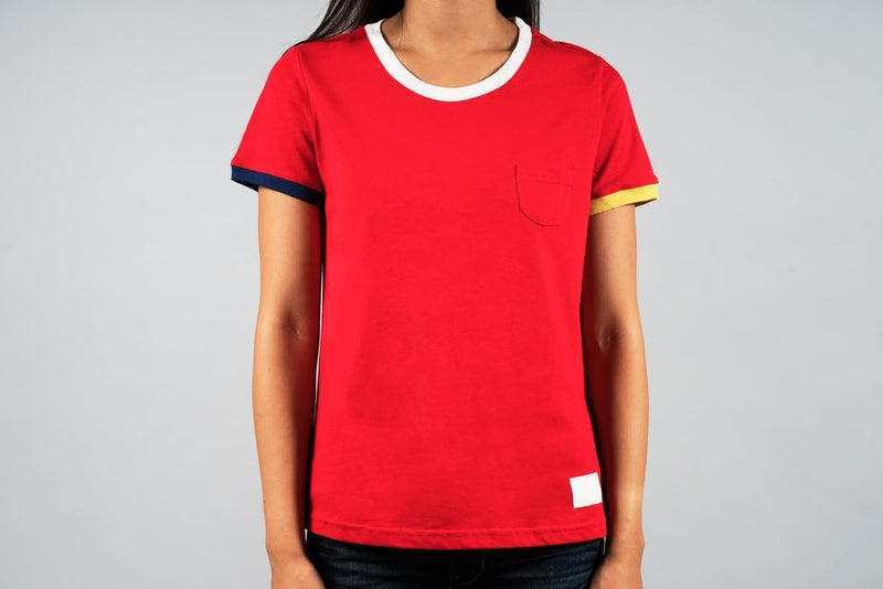 Image of Red Sports Tee